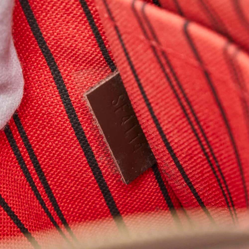 LOUIS VUITTON Authentic Brown Damier Leather Neverfull MM Pouch - Picture 10 of 10